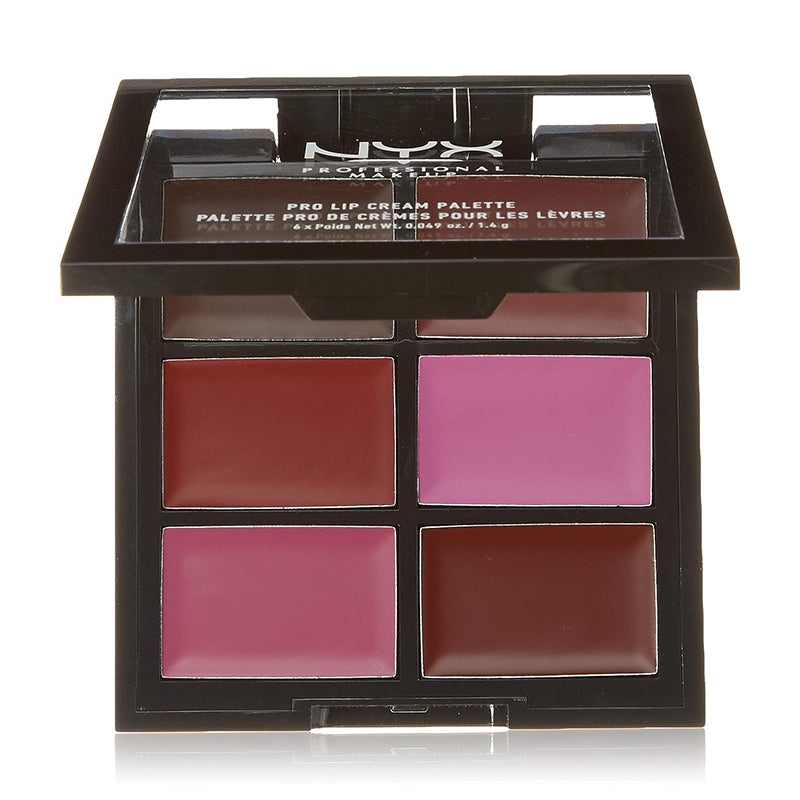 NYX PROFESSIONAL MAKEUP Pro Lip Cream Palette, The Plums, 0.317 Ounce