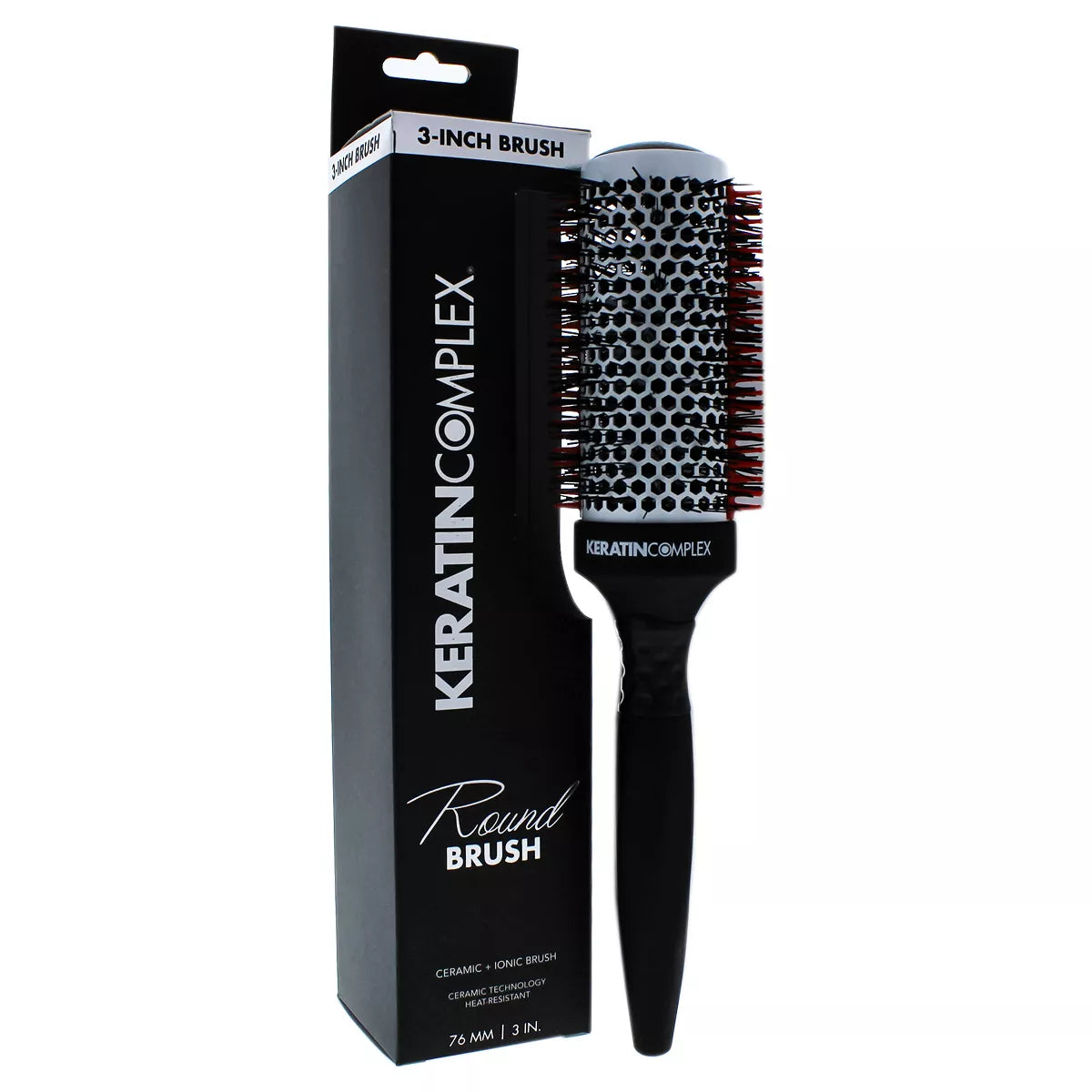 Keratin Complex Ceramic Ionic Round Brush 3"