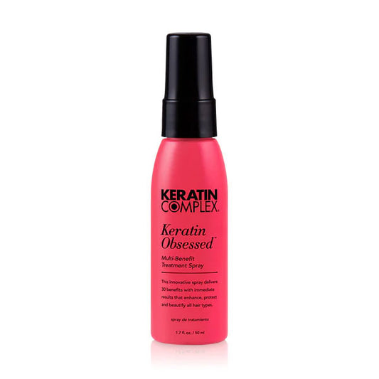 Keratin Complex Keratin Obsessed Multi-Benefit Treatment Spray – 1.7 fl oz | Leave-In Heat Protectant, Frizz Control & Hair Strengthening Spray