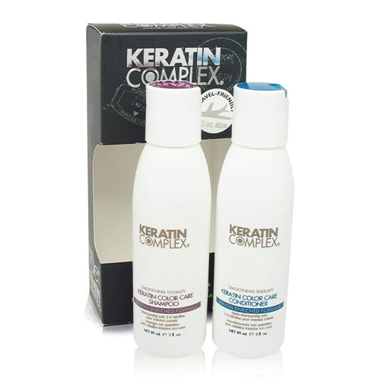 Keratin Complex Keratin Color Shampoo & Conditioner Set – 3 fl oz Each (2-Pack) | Color-Safe Hair Care for Color-Treated Hair
