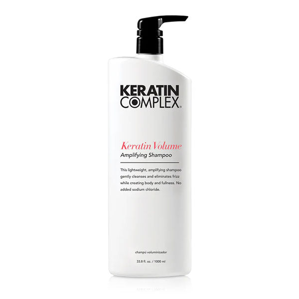 Keratin Complex Keratin Volume Amplifying Shampoo – 33.8 oz (1000 mL) | Professional Volumizing Shampoo for Fine & Thin Hair
