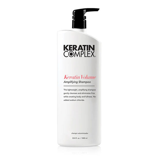 Keratin Complex Keratin Volume Amplifying Shampoo – 33.8 oz (1000 mL) | Professional Volumizing Shampoo for Fine & Thin Hair