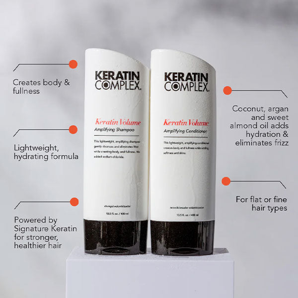 Keratin Complex Volume Amplifying Conditioner – 13.5 fl oz | Lightweight Volumizing Conditioner for Fine, Thin & Limp Hair