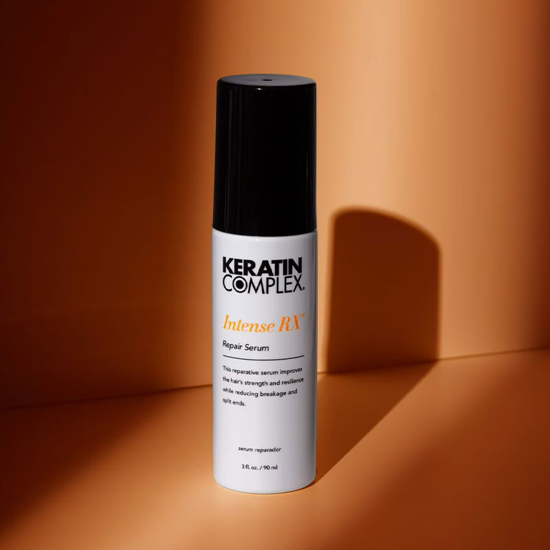 Keratin Complex Intense Rx Repair Serum – Keratin Hair Repair Treatment for Damaged, Dry & Frizzy Hair, 1.5 oz / 45ml