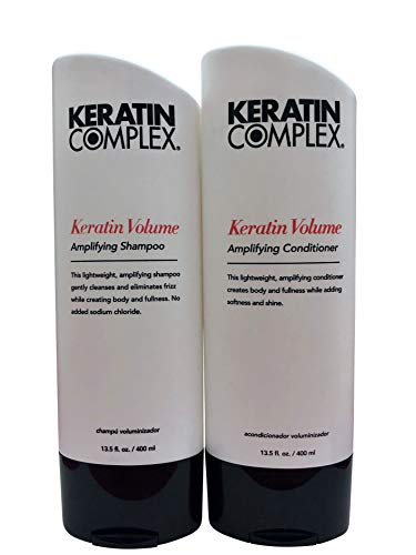 Keratin Complex KERATIN VOLUME Amplifying Shampoo & Conditioner DUO SET Volumizing, Create Body & Lift (13.5 oz - ORIGINAL DUO KIT)