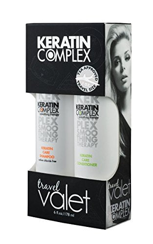 Keratin Complex Travel Valet Care Kit by Keratin for Unisex - 2 Piece Kit