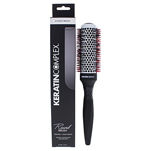Keratin Thermal Round Brush By Keratin Complex for Unisex - 2.5 Inch Hair Brush, 2.5 Count