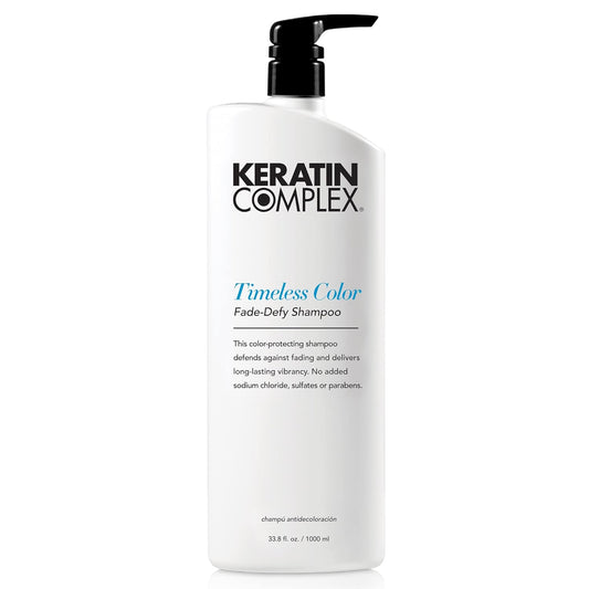 Keratin Complex Timeless Color Fade Defy Shampoo – Sulfate-Free Color Protection Shampoo for Vibrant, Long-Lasting Hair Color, 33.8 fl oz / 1000ml