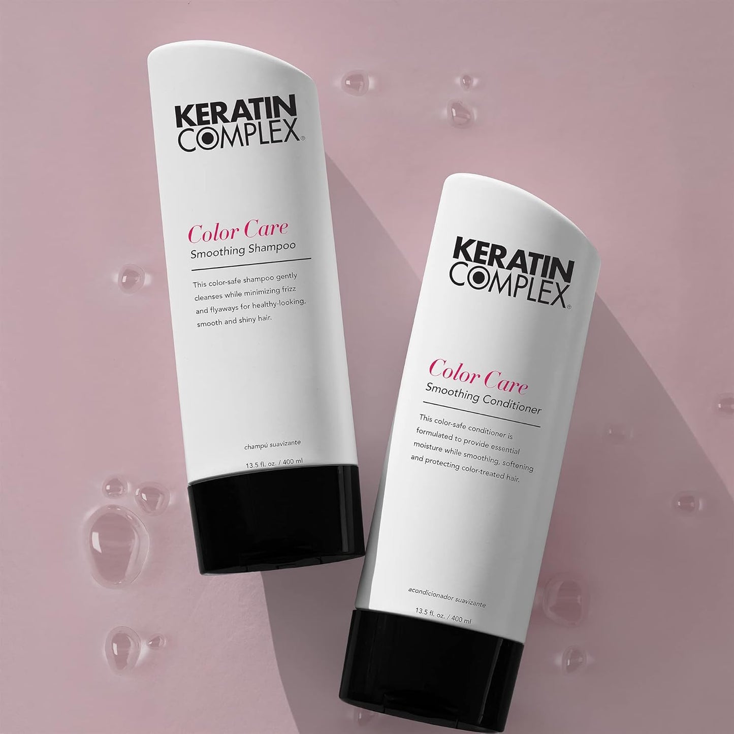 Keratin Complex Color Care Smoothing Shampoo – Sulfate-Free Shampoo for Color-Treated Hair, Frizz Control & Shine, 33.8 fl oz / 1000ml