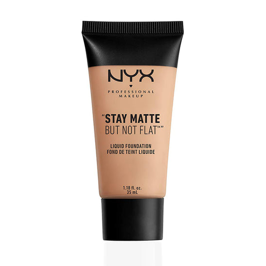 NYX PROFESSIONAL MAKEUP Stay Matte But Not Flat Liquid Foundation, Soft Beige
