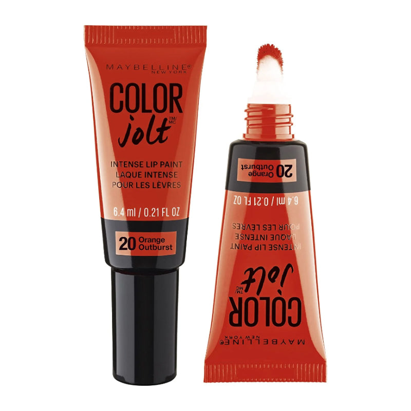 Maybelline Lip Studio Color Jolt Intense Lip Paint, Orange Outburst, 0.21 fl. oz.