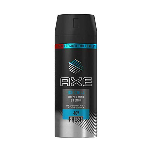 Axe Ice Chill for Men Frozen Mint & Lemon Deodorant Body Spray, 150ml (5.07 oz)