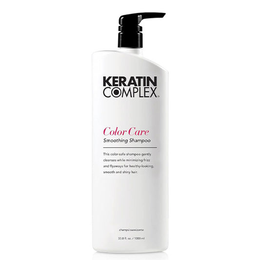 Keratin Complex Color Care Smoothing Shampoo – Sulfate-Free Shampoo for Color-Treated Hair, Frizz Control & Shine, 33.8 fl oz / 1000ml