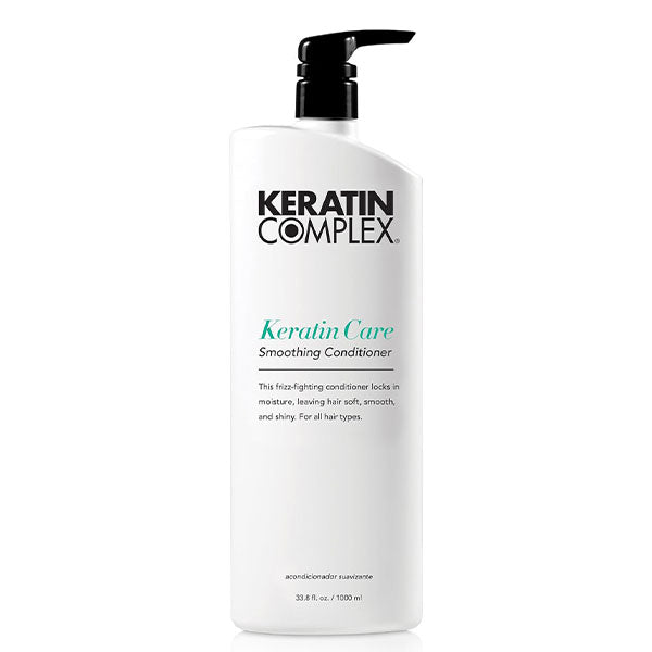 Keratin Complex Keratin Care Smoothing Conditioner – Sulfate-Free Keratin Infused Conditioner for Frizz Control & Smooth Hair, 33.8 fl oz / 1000ml