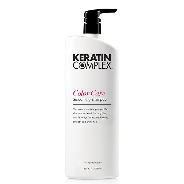 Keratin Complex Color Care Smoothing Shampoo – Sulfate-Free Shampoo for Color-Treated Hair, Frizz Control & Shine, 33.8 fl oz / 1000ml
