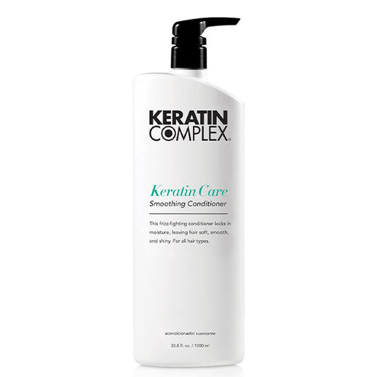 Keratin Complex Keratin Care Smoothing Conditioner – Sulfate-Free Keratin Infused Conditioner for Frizz Control & Smooth Hair, 33.8 fl oz / 1000ml