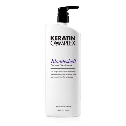 Keratin Complex Blondeshell Debrass Purple Conditioner – Brass Neutralizing Conditioner for Blonde, Silver & Highlighted Hair, 33.8 oz / 1000ml