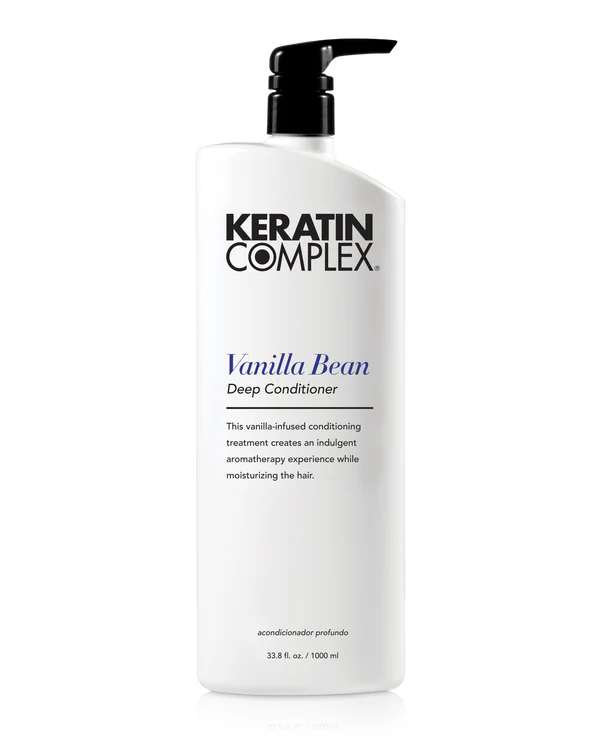 Coppola Keratin Complex Vanilla Bean Deep Conditioner with Keratin – 33.8 oz | Intensive Moisturizing & Repair Hair Treatment for Dry and Damaged Hair